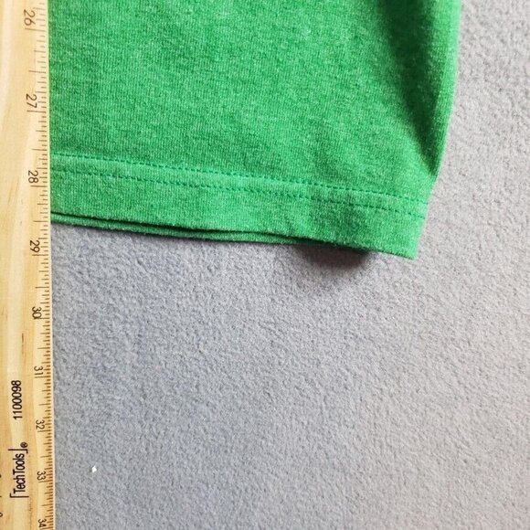 The North Face Mens Sz L Green Graphic T shirt Big Logo  Crew Neck Outdoor Tee - Picture 5 of 11